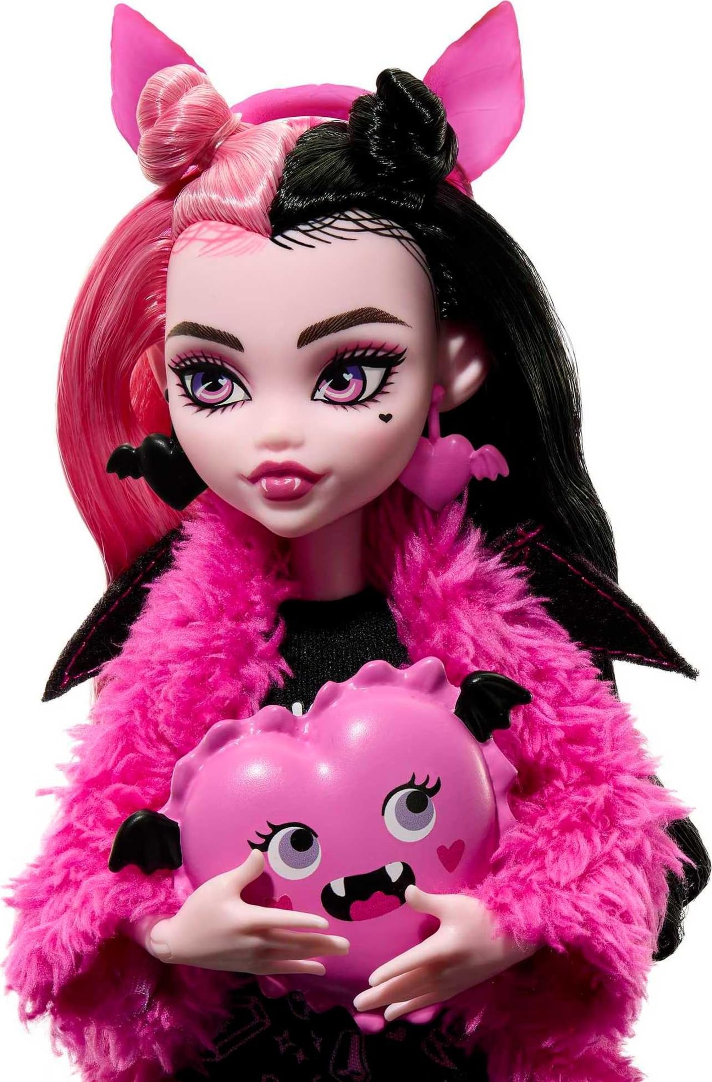 Monster High Doll, Draculaura Creepover Party Set with Pet Bat Count Fabulous, Sleepover Clothes & Accessories
