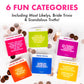 Classy Girl Bachelorette Party Game - 260 Funny Questions & Challenges for Adults - Bridal Shower Accessory & Favor for The Bride