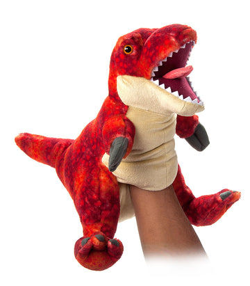The Petting Zoo Dinosaur T-Rex Stuffed Animal Plushie, Gifts for Kids, Puppetz Animals, T-Rex Dinosaur Plush Toy 16 Inches