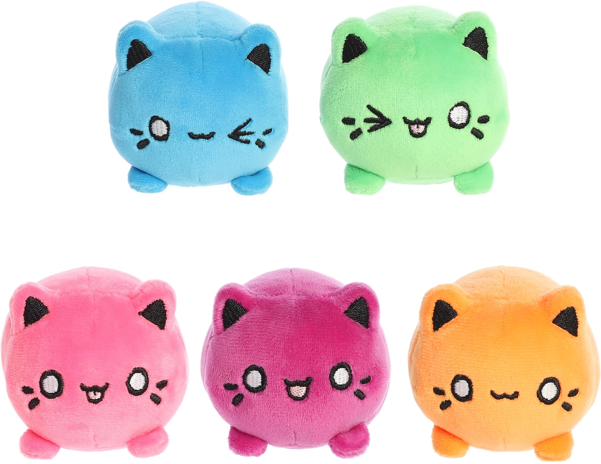 Aurora® Enchanting Tasty Peach® Meowchi Surprise Plush Stuffed Animal - Bright & Colorful Design - Showpiece Plush - Multicolor 3.5 Inches - Blind Box