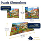 White Mountain 1000 Piece Jigsaw Puzzle Scenic Lighthouse Beach, Quiet Cove