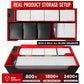 Scimi Premium Trading Card Storage Case with 5 Individual Deck Cases, Large MTG Commander Deck Box Holds 1800+ Cards, PU Leather Organizer for TCG &