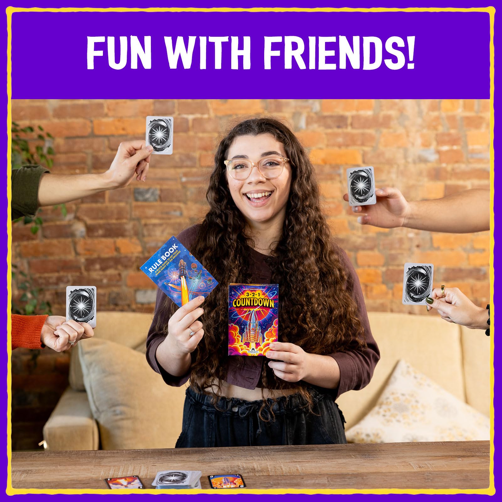 Grandpa Beck's Games 3-2-1 Countdown | Hand Elimination Card Game for Kids, Teens, Family & Adults | from The Makers of Cover Your Assets | 2-8