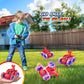 Quapify Remote Control Car, Boys Toys Age 4-6 6-8 8-12 360° Rotating 2.4GHz Fast Stunt RC Cars with Cool Lights Music 4WD Off Road RC Crawlers