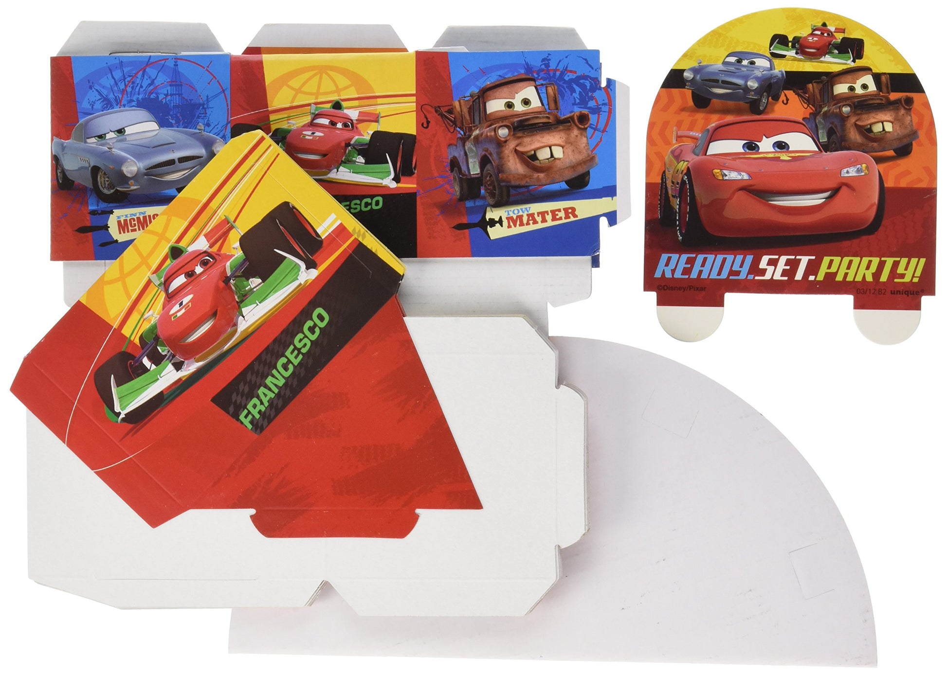 Disney Cars Favor Box Centerpiece Decoration for 8