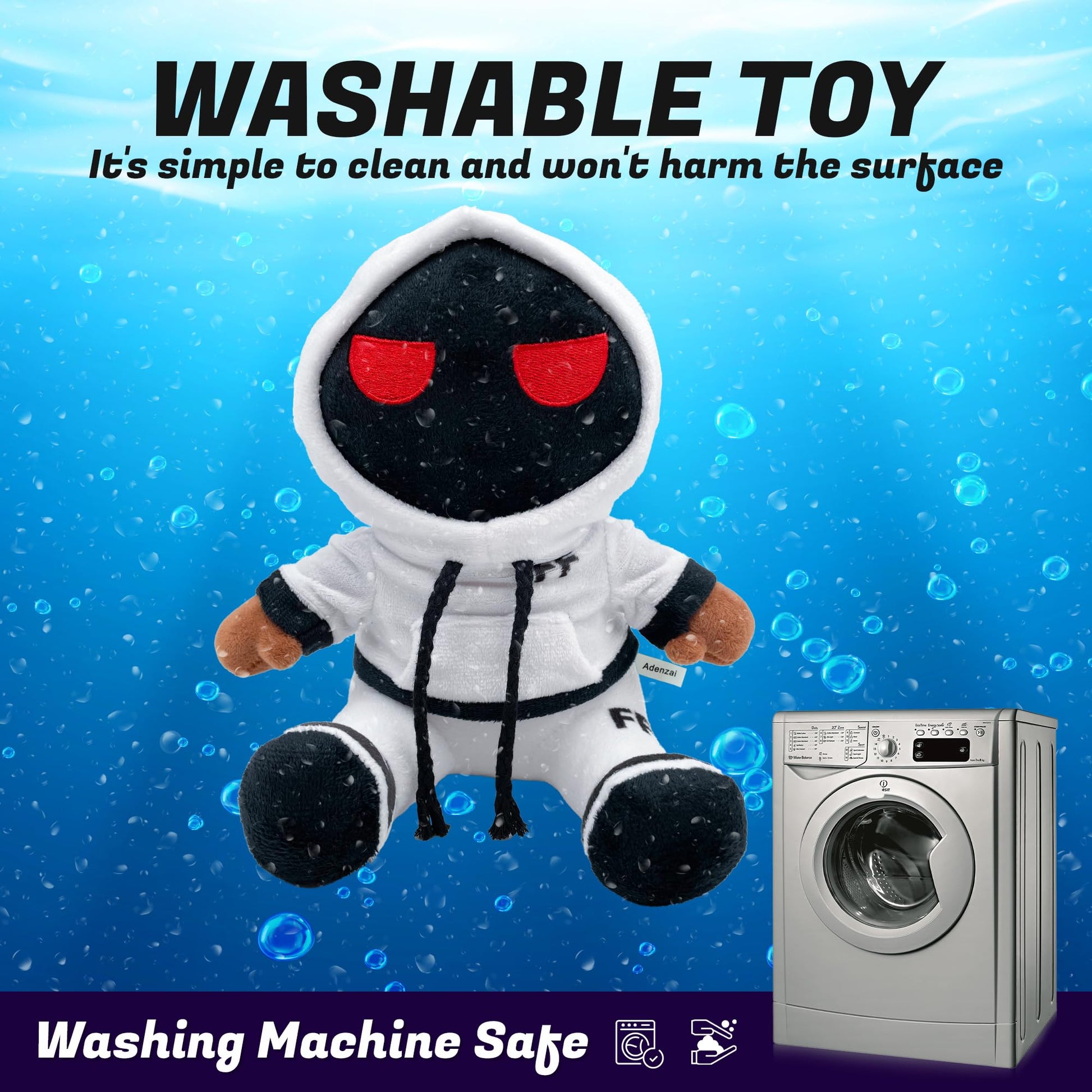 Adenzai 8.7" Foltyn Family Standard Plushies -Cute Halloween Plush Toy | Soft Stuffed Pillow | Kids' Room Decor for Birthdays & Holidays | White-8.7IN