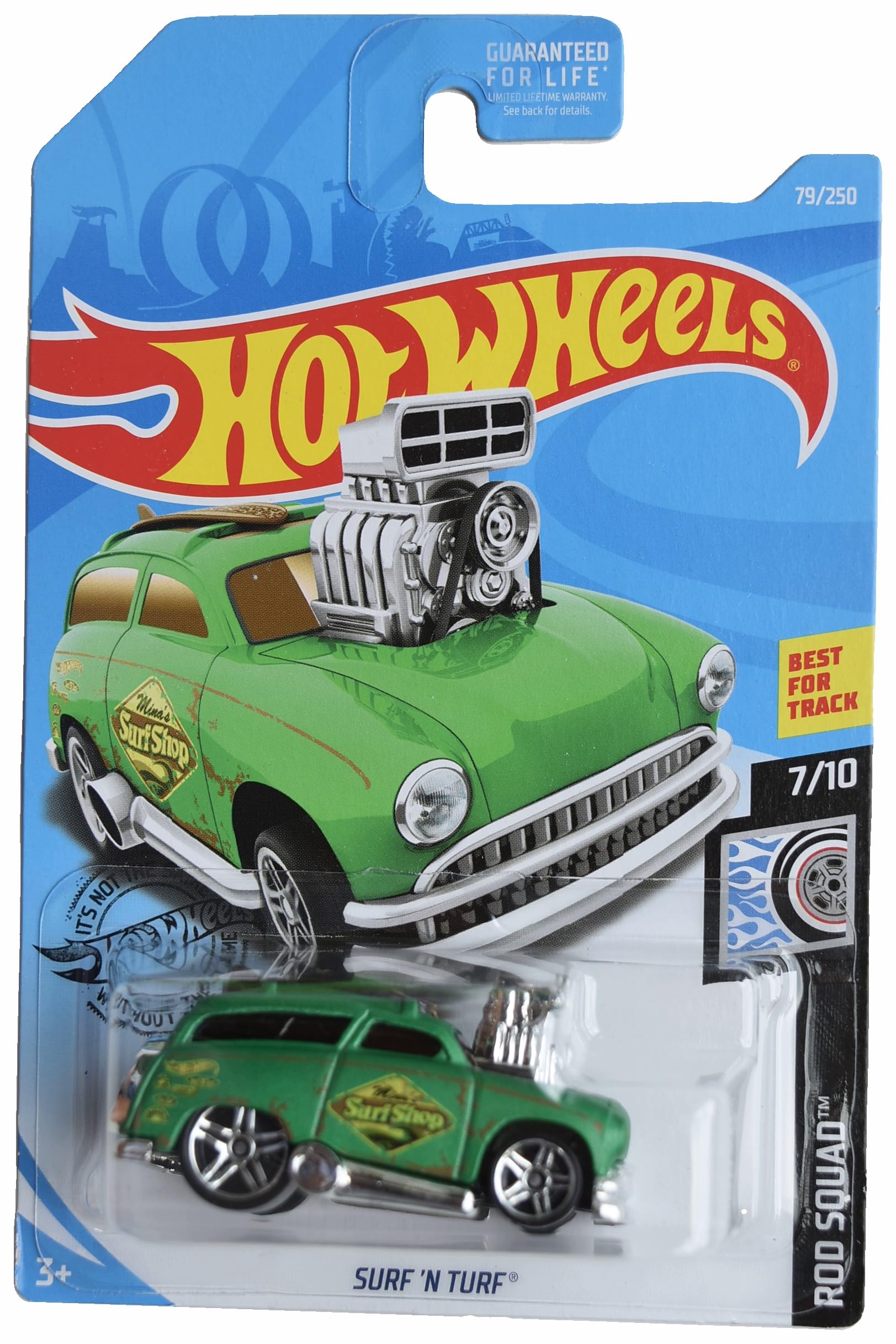 Hot Wheels Surf 'n Turf, Rod Squad 7/10 [Green] 79/250