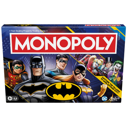Monopoly Batman Edition Board Game | Monopoly Game for Batman Fans | Ages 8 and Up | 2 to 4 Players | Family Games | Strategy Games for Kids