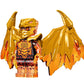 LEGO NINJAGO Crystalized Minifigure - Cole (Golden Dragon) with Wings and Gold Fire Sword