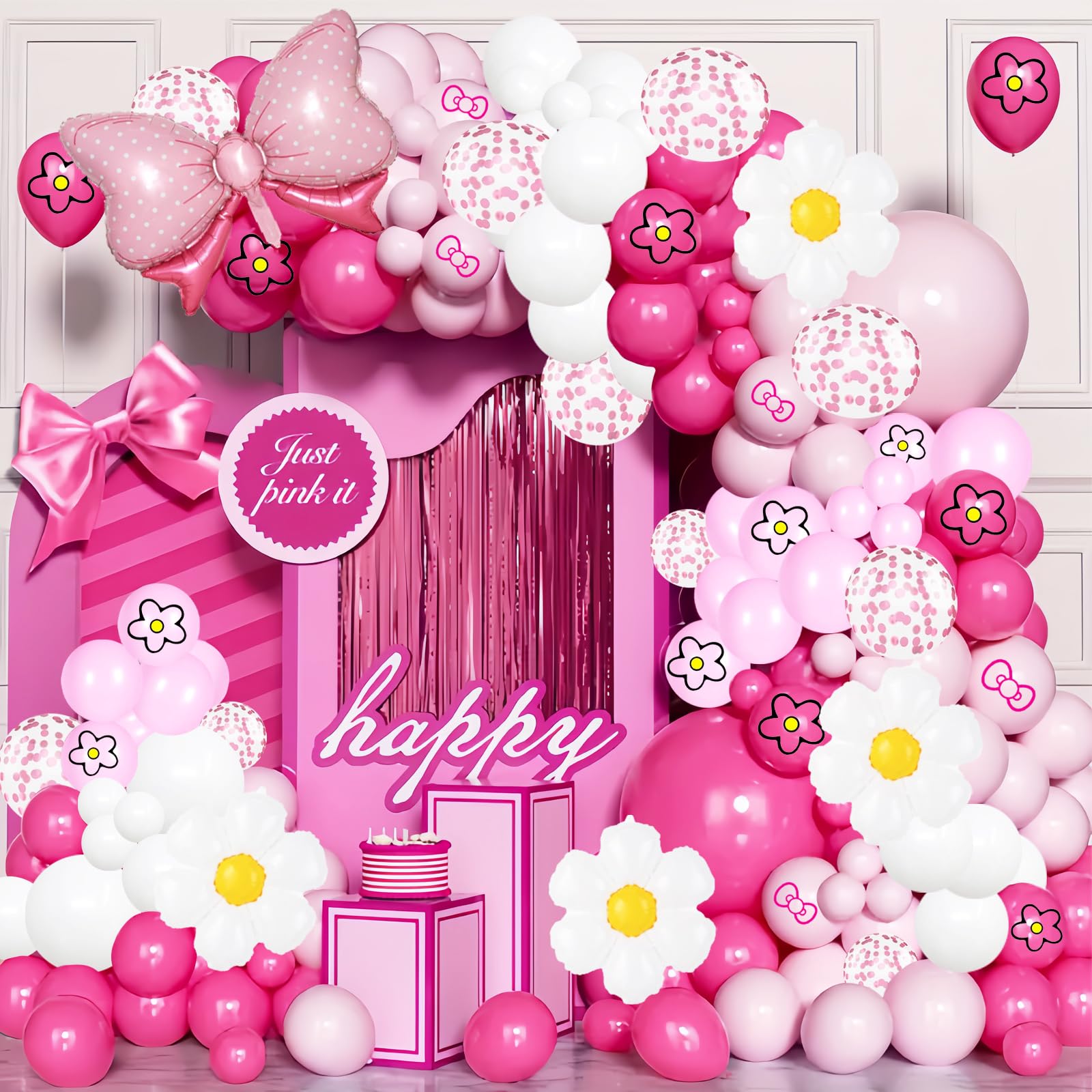 126 Pink Balloon Garland Kit Birthday Party Decorations Supplies