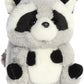 Aurora® Round Rolly Pet™ Ripley Raccoon Stuffed Animal - Adorable Companions - On-The-Go Fun - Gray 5 Inches