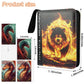 TanoShiimii Trading Card Binder, 400 Pocket Card Album, 3-Ring Refillable Binder with Zipper, Water-Resistant PU Leather for TCG Collectors, Kids and