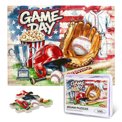 Baseball Puzzles for Adults 500 Pieces Sports Puzzles 500 Pieces for Adults Baseball Jigsaw Puzzle Challenging Game Toys Impossible Puzzle Family