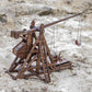 YAQUMW The MINI Counterweight Trebuchet Medieval Siege Equipment 3D Wooden Puzzle Model Kit for Adults, DIY STEM Project Tabletop Toy, Alder Veneer