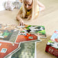 Melissa & Doug Busy Barn Shaped Jumbo Floor Puzzle (32 Pieces, 2 x 3 Feet), Jigsaw Puzzle for Preschoolers and Kids Ages 3+ - FSC Certified