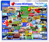 White Mountain Puzzles I Love Michigan - 1000 Piece Jigsaw Puzzle