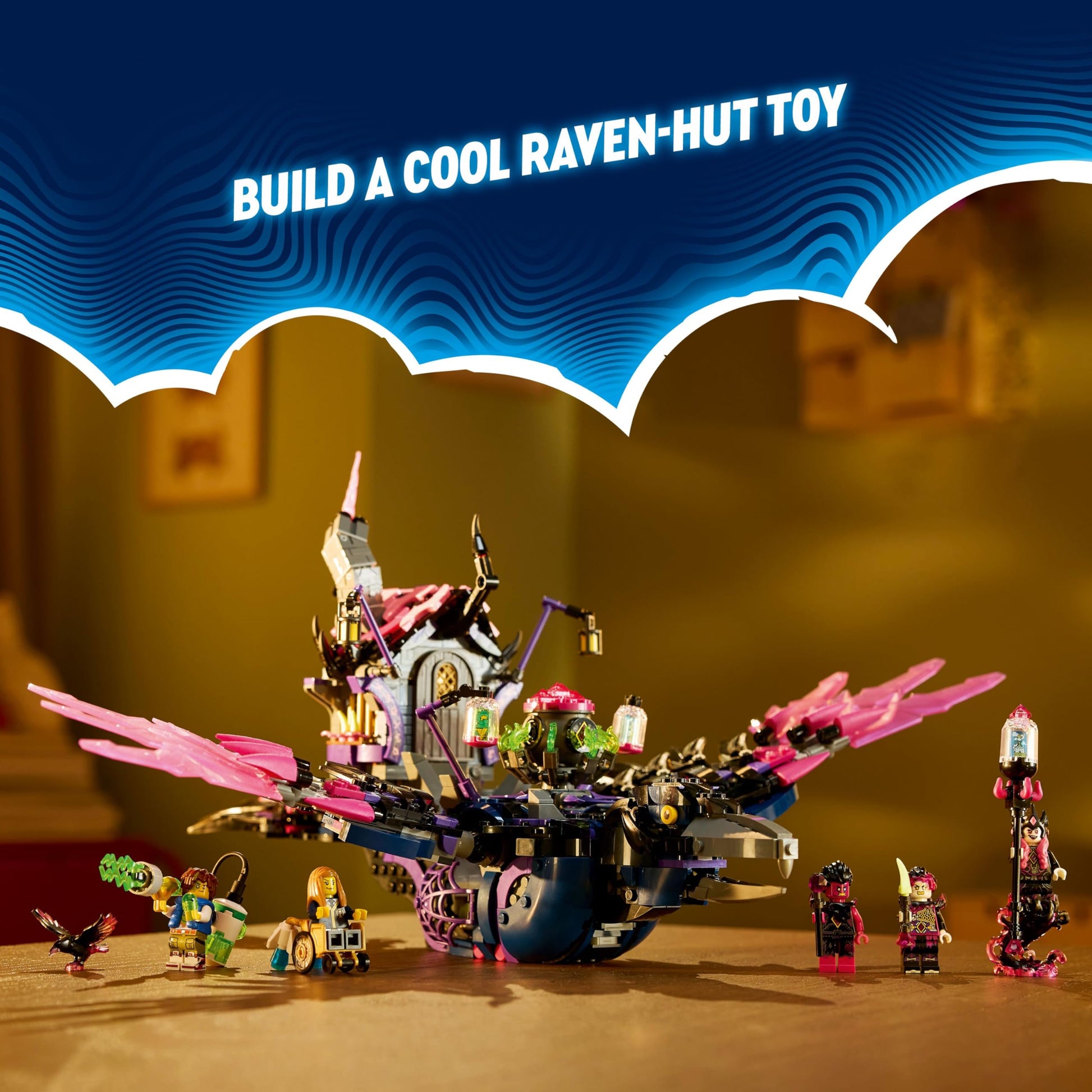 LEGO DREAMZzz The Never Witch’s Midnight Raven Building Toys - Birthday Gift for Boys & Girls, Age 9+ - Kids Toys with 3 Building Options & 5