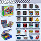 Magnetic Tiles Road Set | Magnet Tiles Race Track, Magnetic Car Racing Tile for Kids Ages 4-8 5-7, Magnetic Tile Rails Building Toys STEM Learning