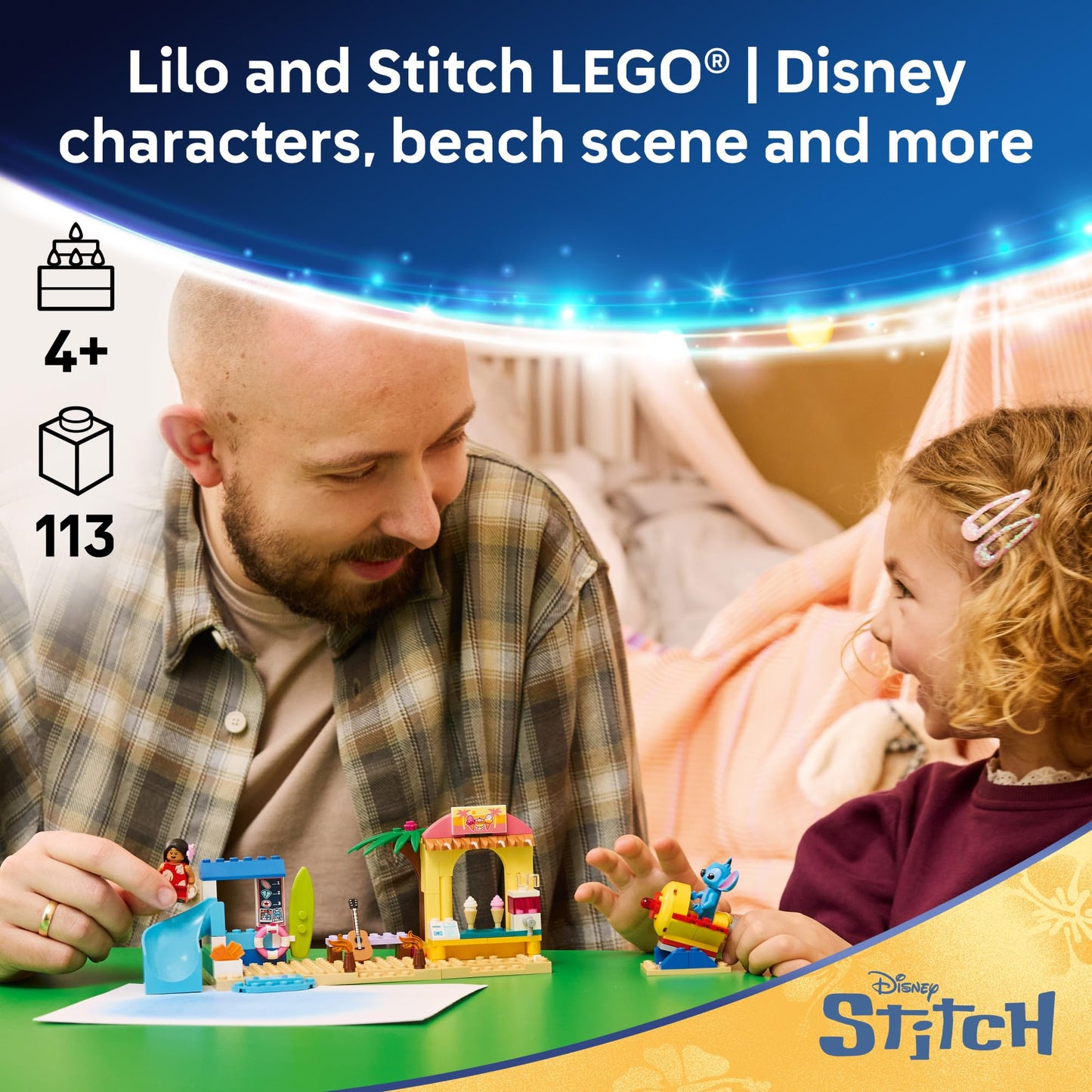 LEGO Disney Beach Fun with Lilo & Stitch 43280
