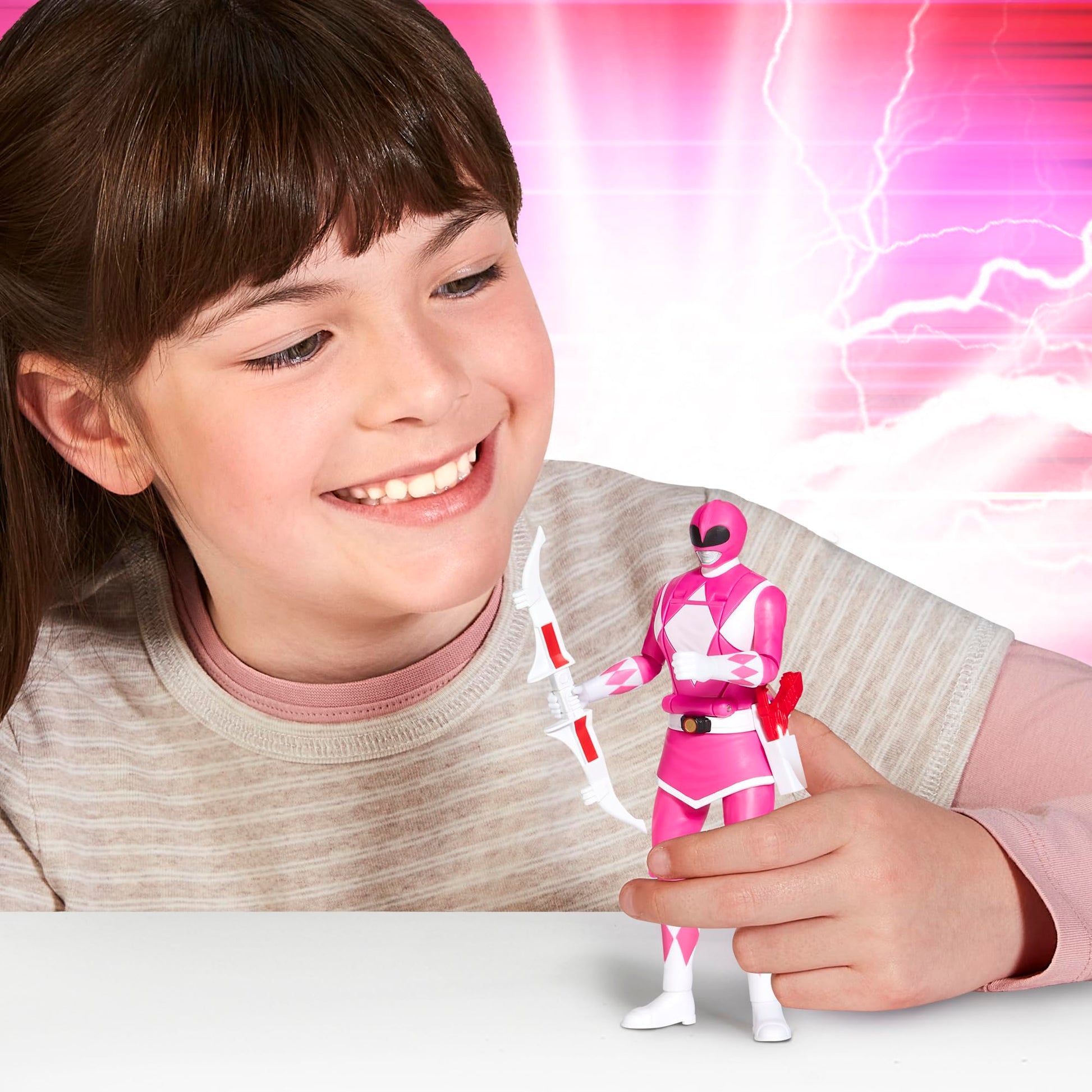 Power Rangers Mighty Morphin Re-Ignition - Auto-Morphin Pink Ranger Action Figure by Playmates Toys
