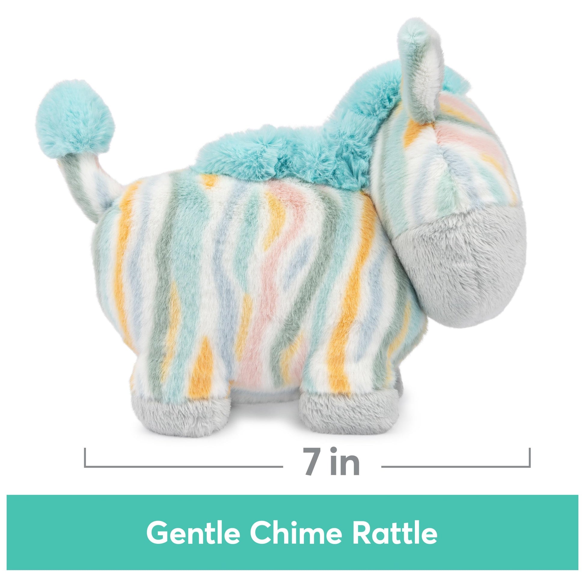 GUND Baby Safari Friends Zebra 7-Inch Chime Rattle Sensory Toy