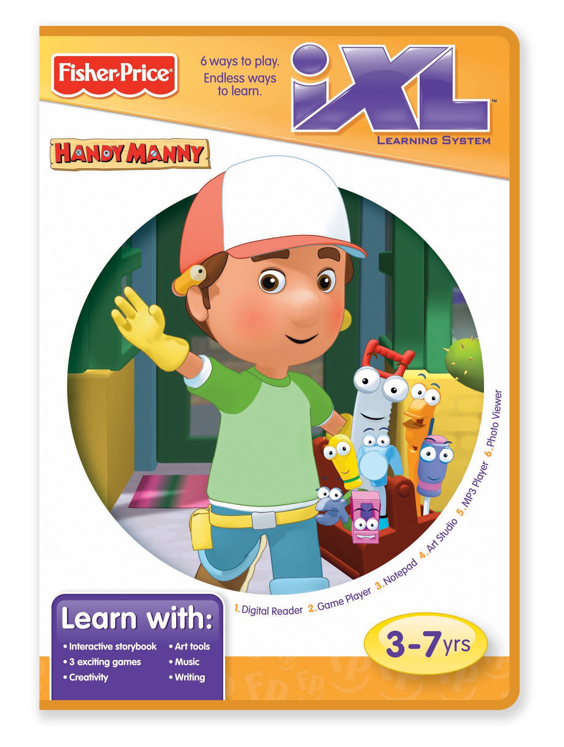 Fisher-Price iXL Learning System Software Disney Handy Manny