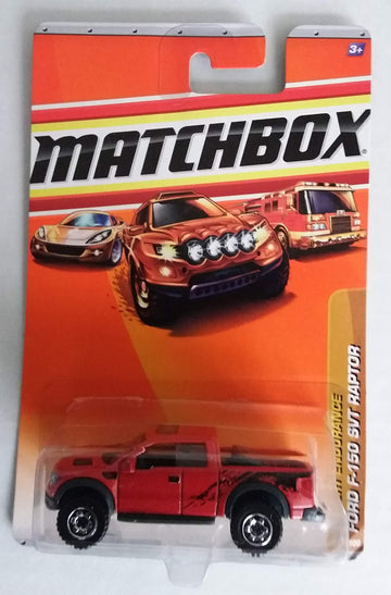 Matchbox 2010 Desert Endurance Ford Raptor F-150 F150 SVT Molten Orange Red