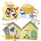 MOVEBO Quiet Book for Toddlers 1-3,Fun Interactive Busy Book with Cooking,Fishing,Planting,Pizza Making & Dinner Prep - Montessori Toy (Kitchen Story)
