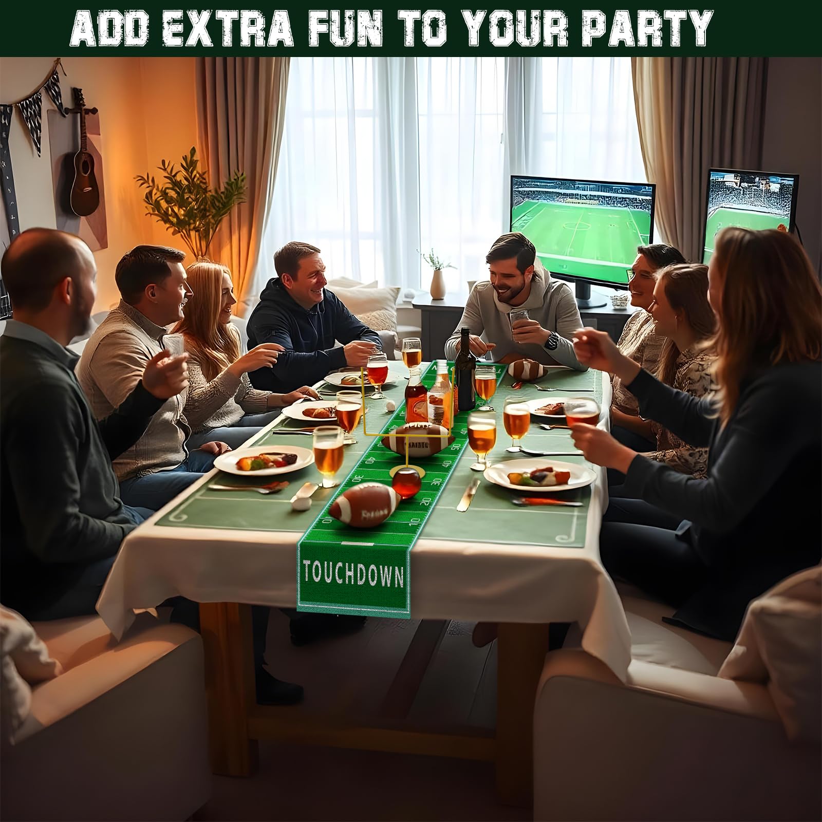 3 PCS Metal Football Goal Post Decoration Football Table Decor Football Field Goal Post Decoration Football Table Decorations for Football Theme