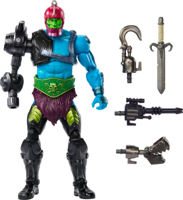 Masters of the Universe Masterverse New Eternia Action Figure & Accessories, Trap Jaw Deluxe MOTU Collectible with 30 Articulations, 7-inch