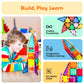 PicassoTiles Magnetic Tiles Rocket Set Construction Toy Magnet Building Block Engineering STEM Learning Child Brain Development Stacking Kit Window