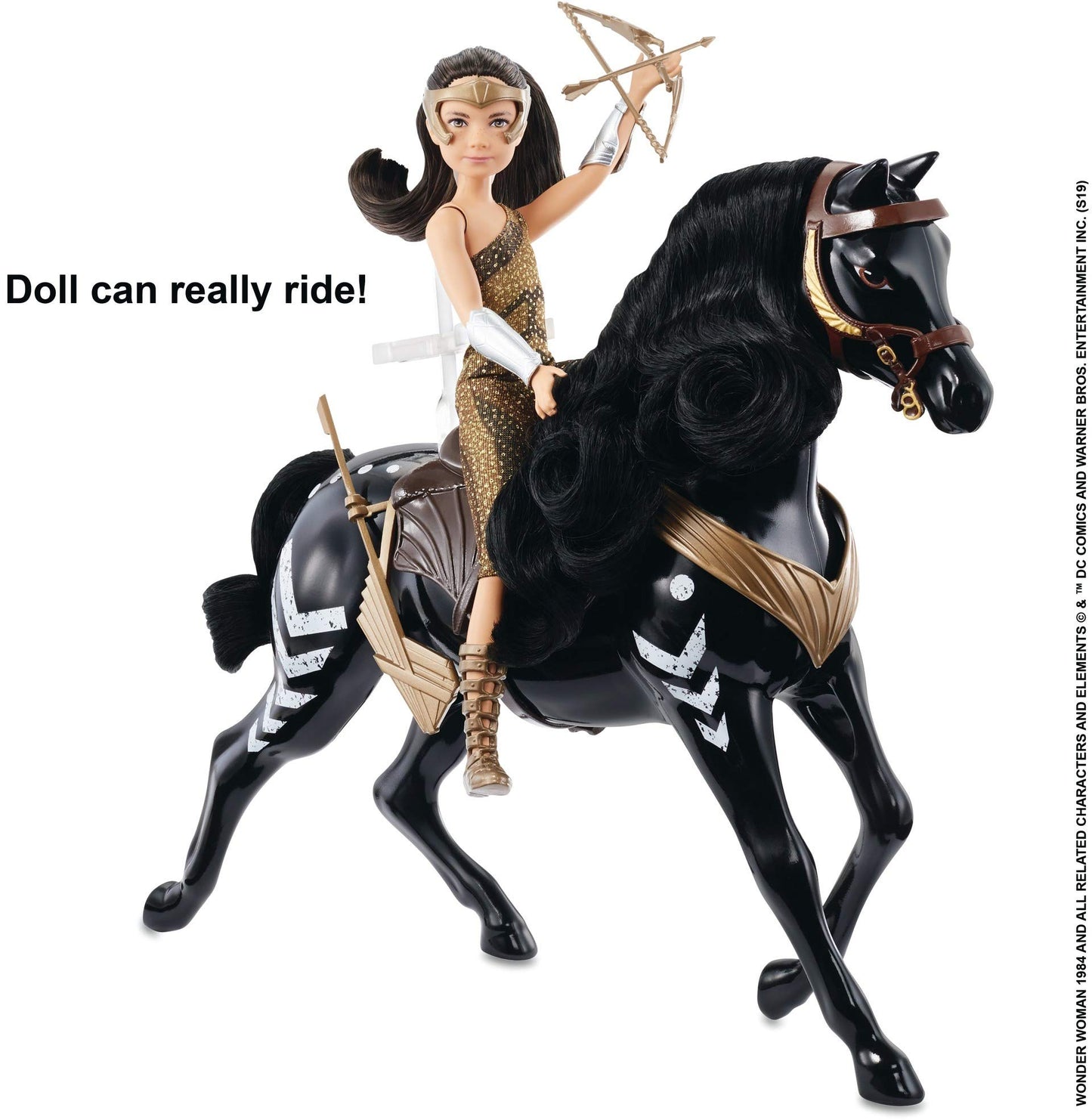 DC Comics Wonder Woman 1984 Young Diana Doll (~ 9-in) with Horse, Wearing Fashion and Accessories, Gift for 6 Year Olds and Up