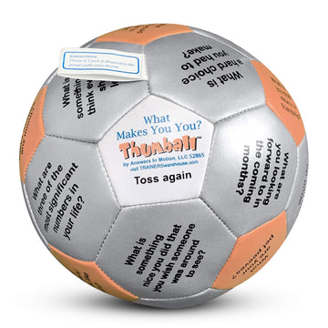 Trainers Warehouse What Makes You You Thumball 6" | Fun Team Building Activity - Ice Breaker Topics - Promote Team Spirit | 32 Panels to Prompt