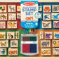 Melissa & Doug Deluxe Wooden Stamp Set: Animals - 30 Stamps, 6 Markers, 2 Stamp Pads Kids Art Projects, Wooden Stamps with Washable Ink, for Kids Ages