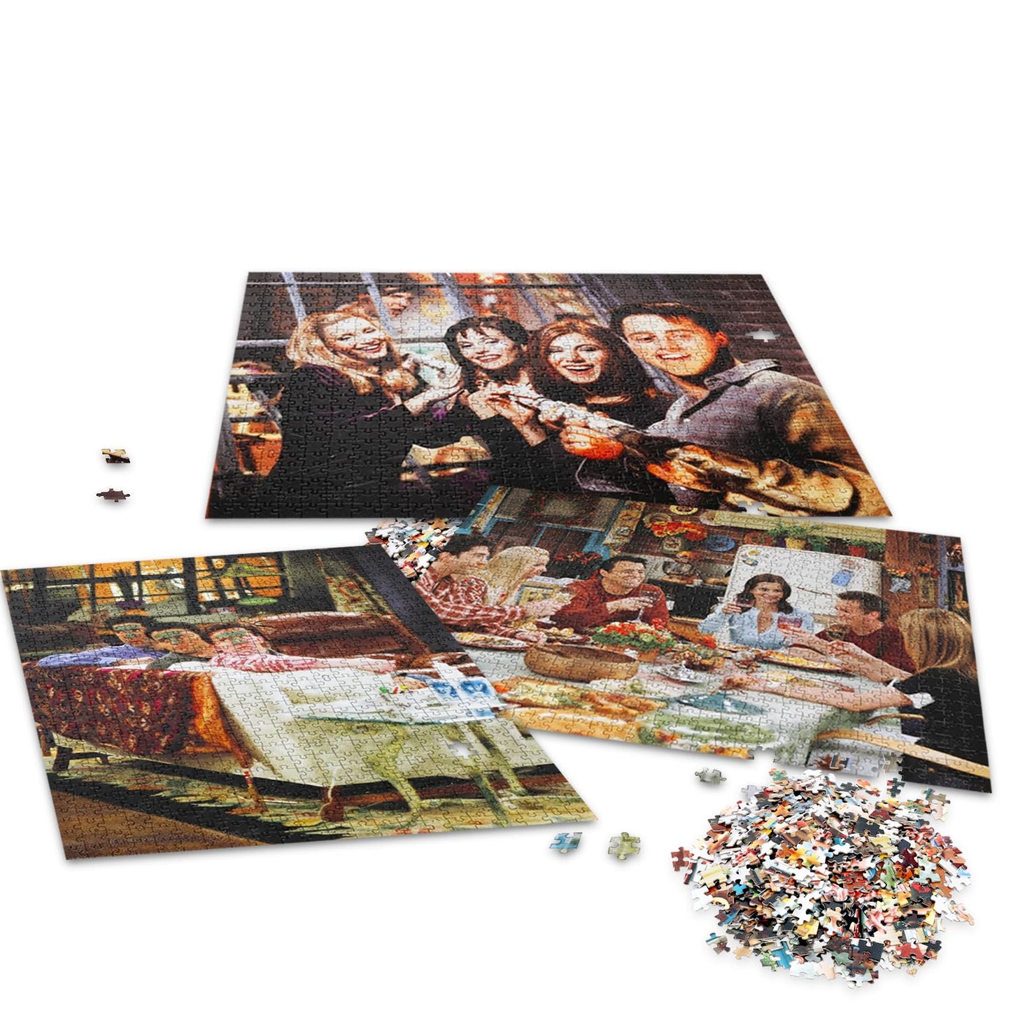 Friends TV Show Jigsaw Puzzle Activity Set for Teens, Adults - 3 Pack 500 Piece Jigsaw Plus Bookmark, More | Friends Merchandise & Collectibles