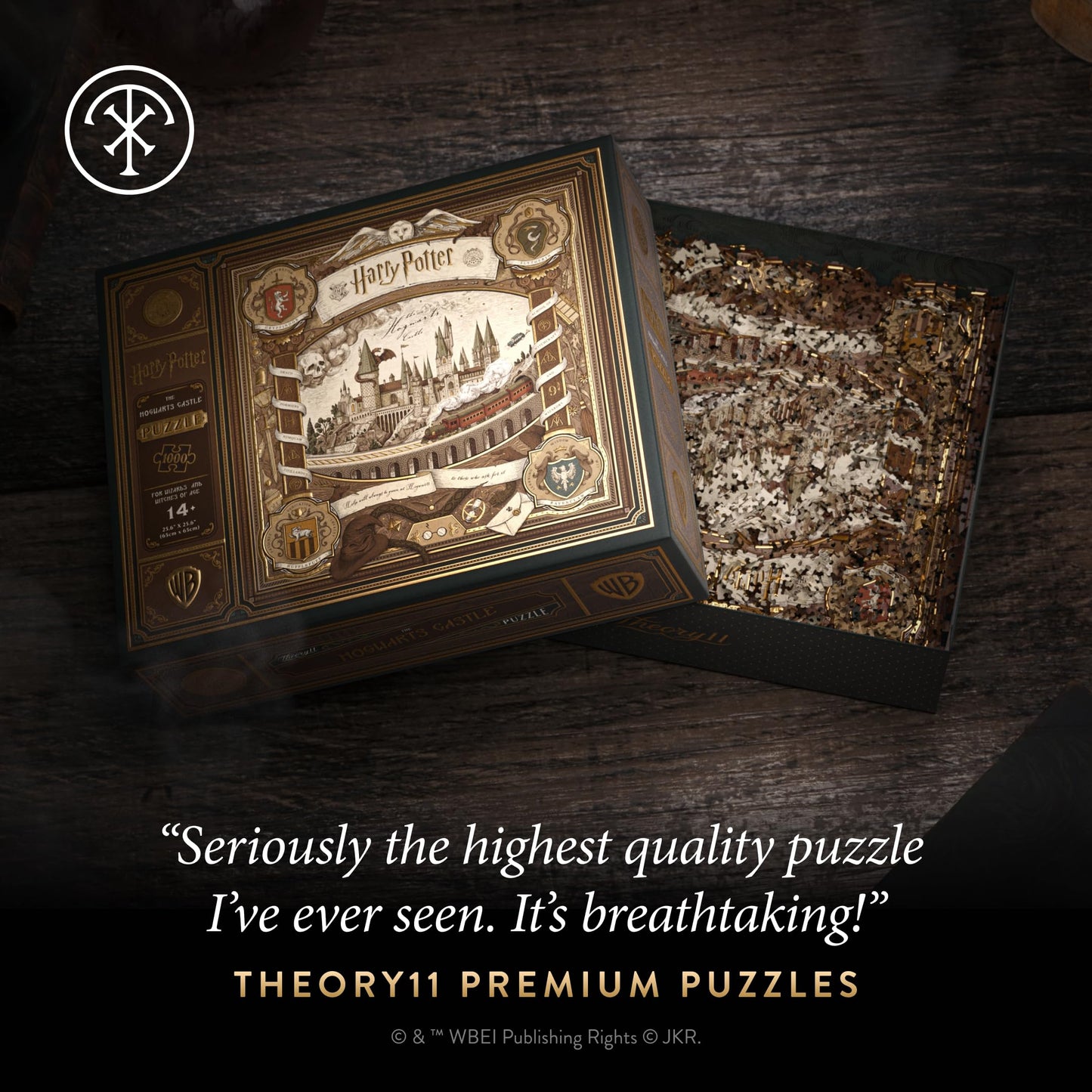 theory11 Harry Potter Jigsaw Puzzle - 1,000 Piece Jigsaw Puzzle - Officially Licensed Harry Potter Merchandise & Collectibles - Precision Fit