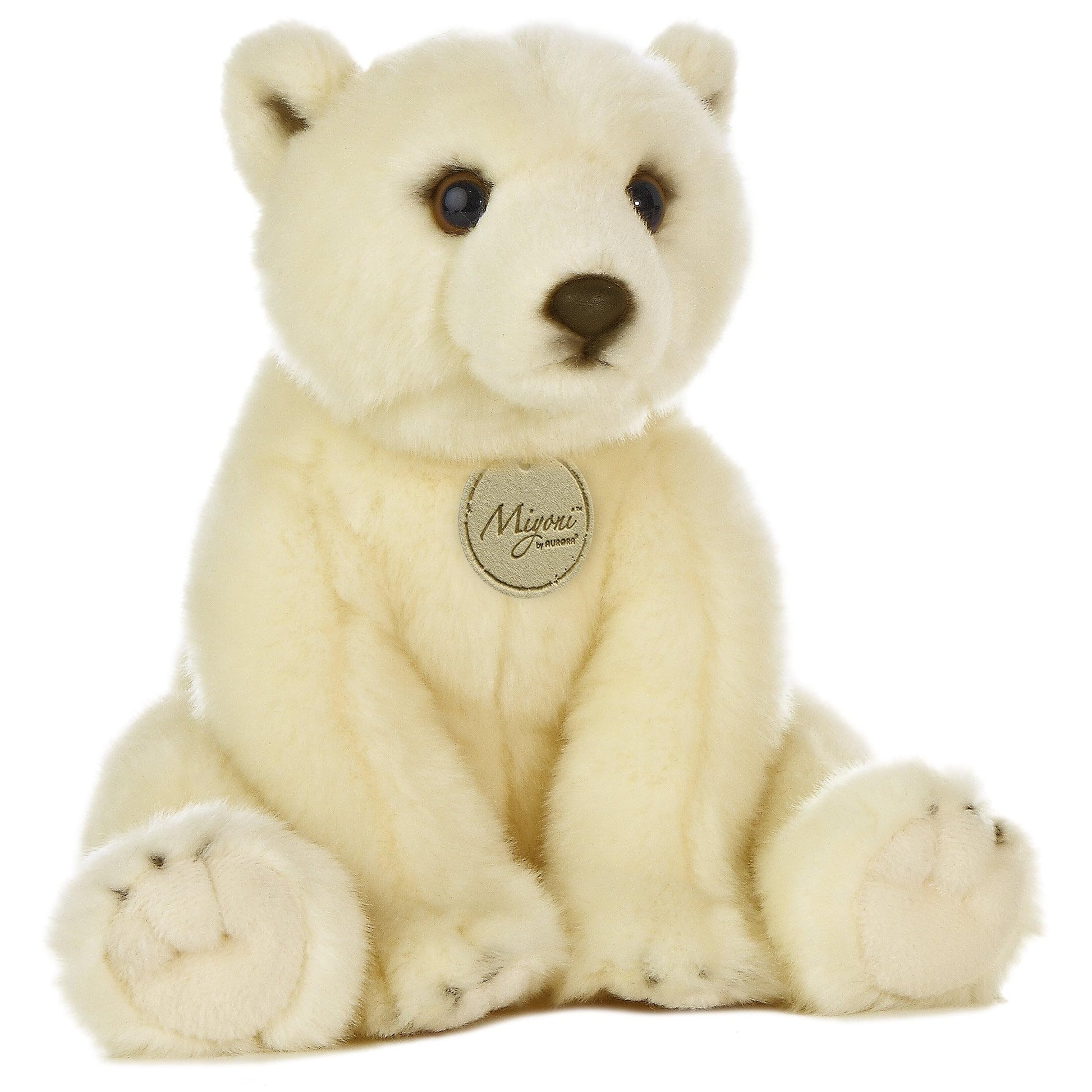 Aurora® Realistic Miyoni® Polar Bear Stuffed Animal - Lifelike Details Make a Cherished Companion - Perfect for Decorating Bedrooms or Classrooms