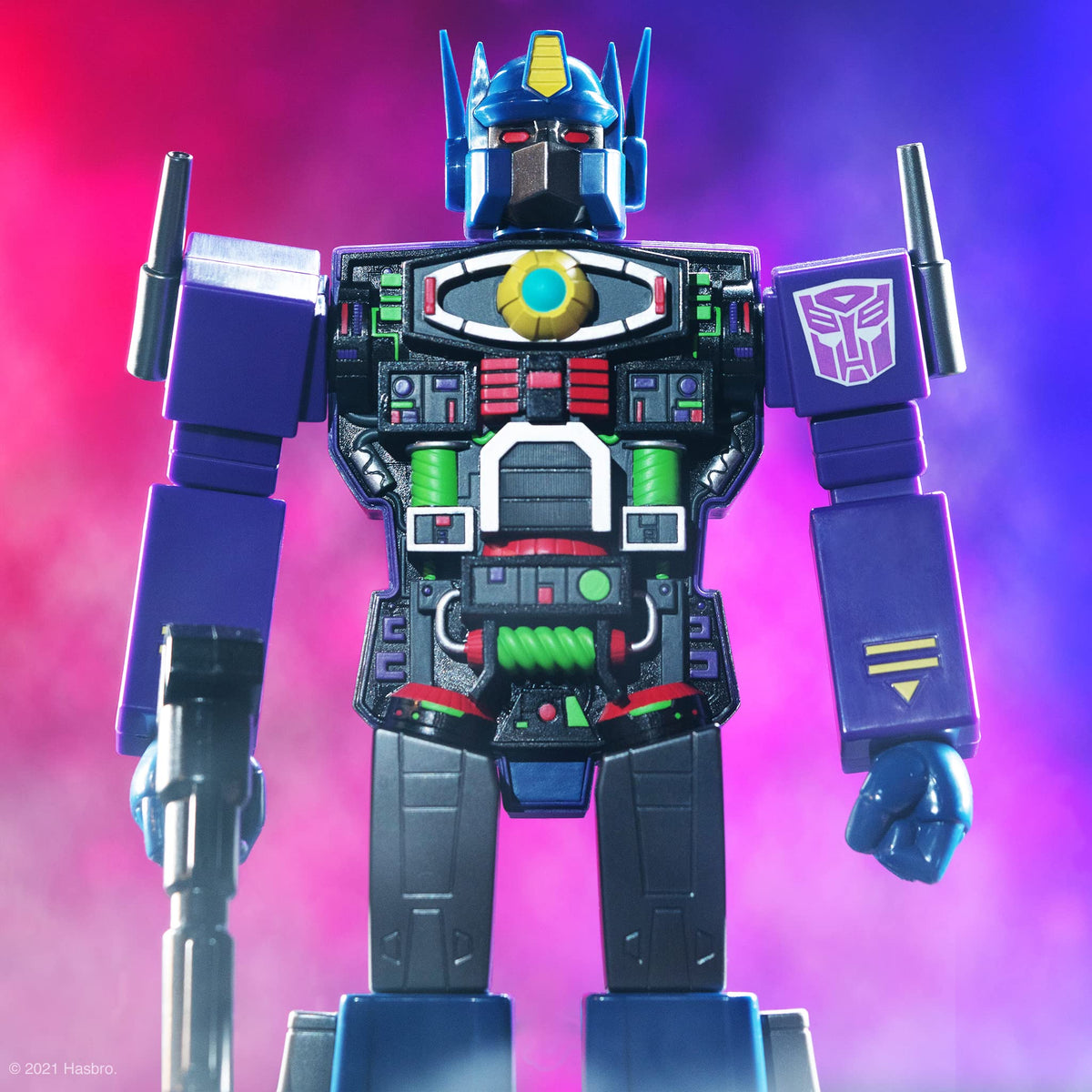 Super7 Transformers Optimus Prime (Shattered Glass Purple) 11 in Super Cyborg Action Figure