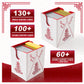 Venssu Chinese Takeout MTG Commander Deck Box, Fits TCG Cards (White&Red)