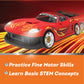 Driven by Battat Take-Apart Sports Car, 35-Piece Red Toy Car, Vehicles
