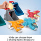 Fisher-Price Imaginext Jurassic World Launcher Set with 4.25-inch Chomping Toy Triceratops Dinosaur, Blaster & Food Projectile