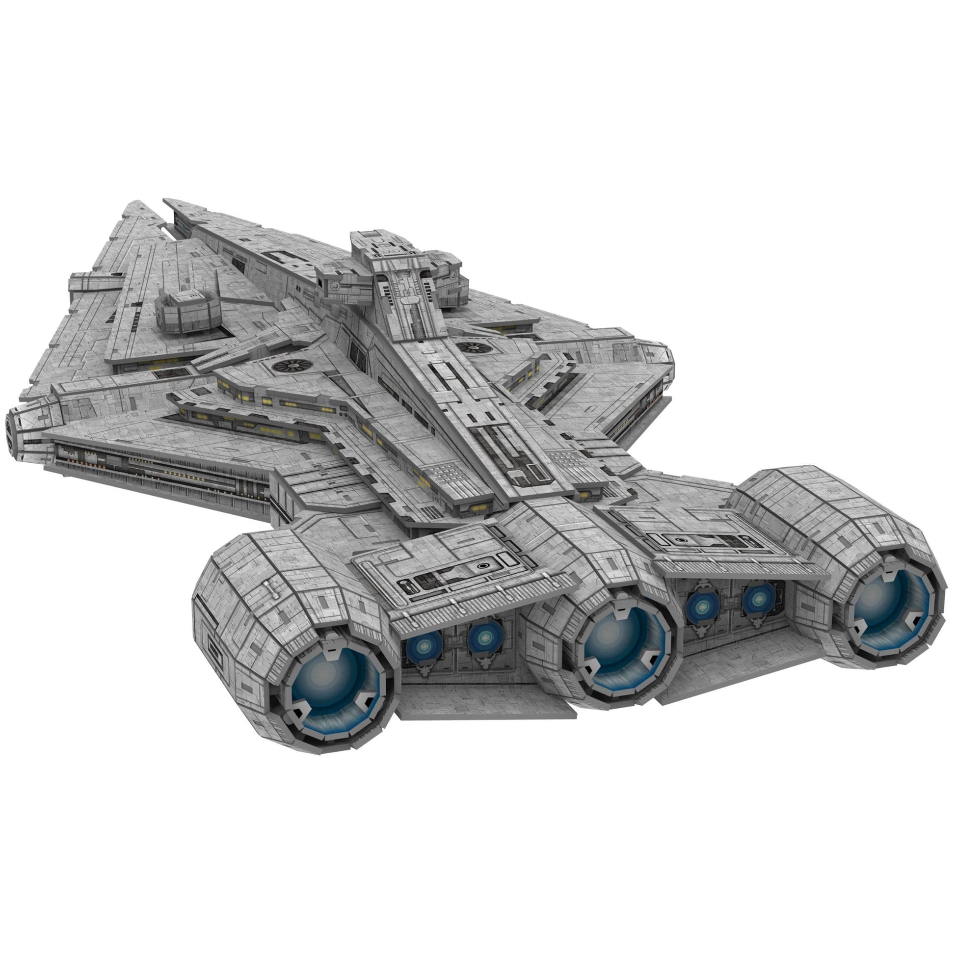 4D Cityscape Star Wars 3D Paper Model Kits (Imperial Light Cruiser)
