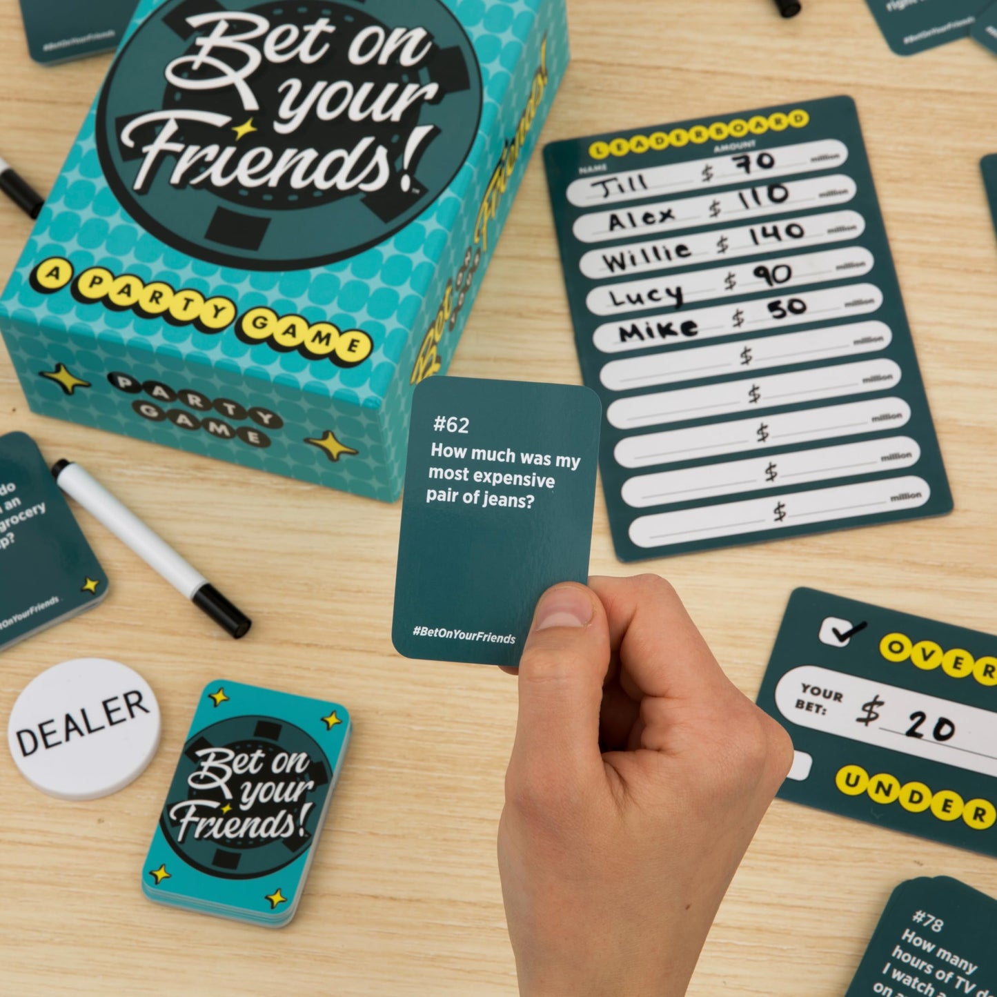 DSS Games Bet On Your Friends | Party Card Game for Friends | Ages 17+