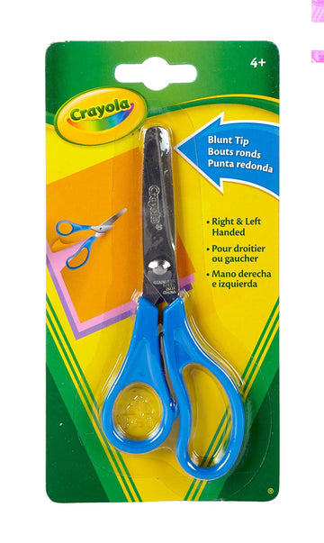 Crayola Scissors (Single Pack), 7" Blunt Tip Scissors For Kids, Back To School Supplies, Kids Arts & Crafts, Colors May Vary