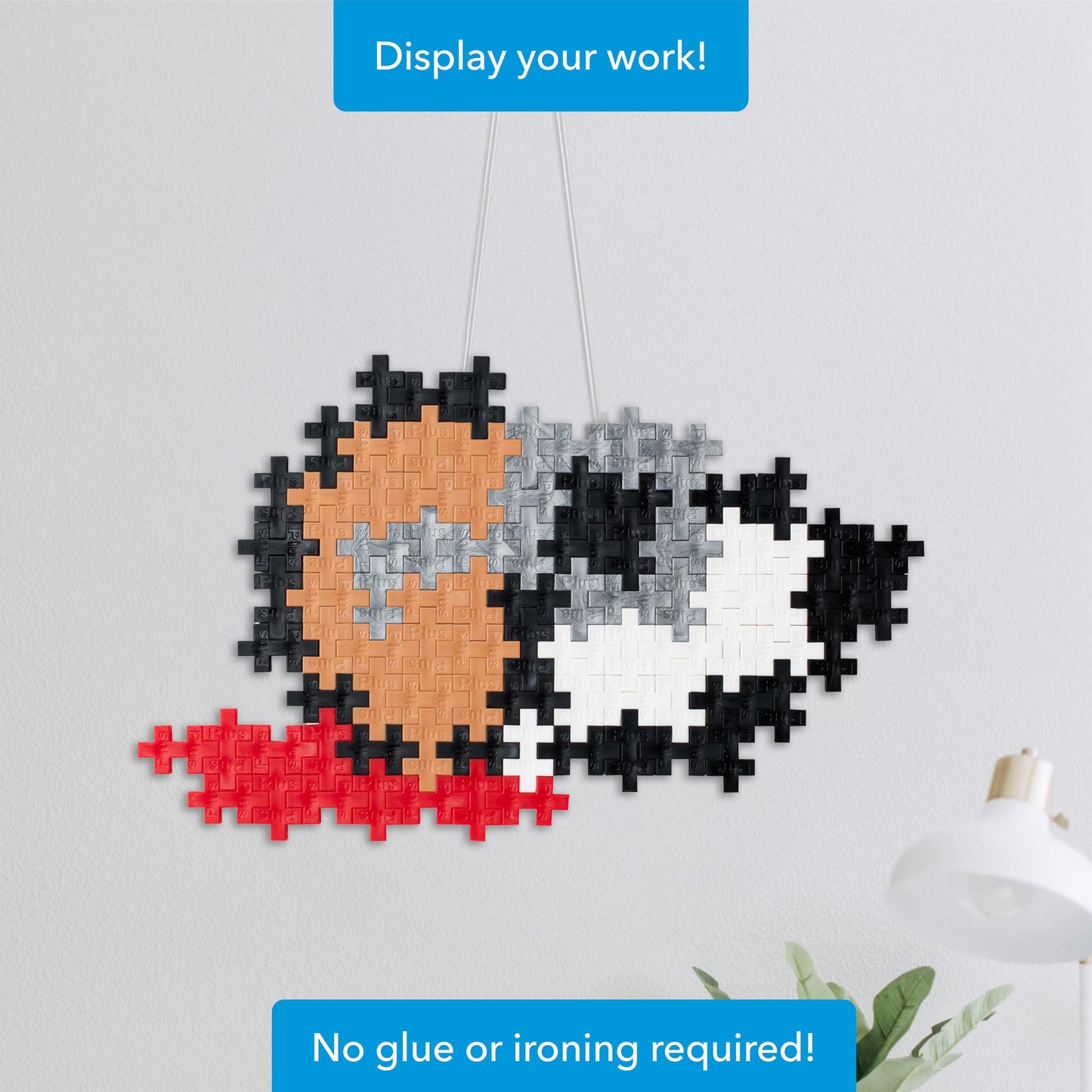 PLUS PLUS Puzzle By Number, Flying Ace - 100 Piece Mini Hashtag Blocks, Puzzles for Adults & Kids - Peanuts Merchandise