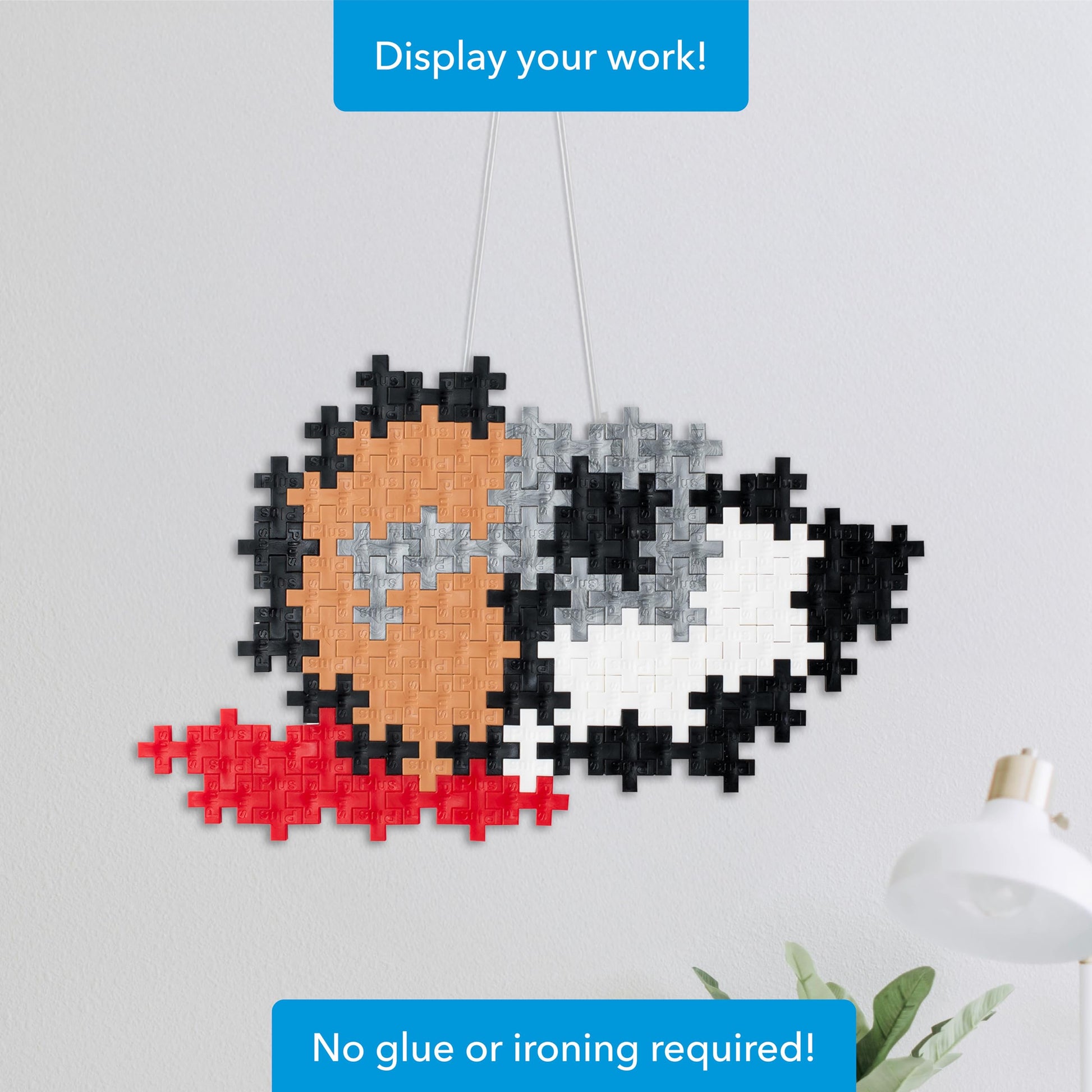 PLUS PLUS Puzzle By Number, Flying Ace - 100 Piece Mini Hashtag Blocks, Puzzles for Adults & Kids - Peanuts Merchandise