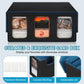 CHIYOSING 3-Row Trading Card Storage Box, Bulk Cards Case for 2400+ Mtg tcg Magic Playing Game Card Organizer, Commander Deck Box with 3 Supports & 12