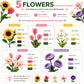 800 PCS Pipe Cleaners Bulk Flowers Kit, Pipe Cleaners Craft with Handle, 13 Colors Chenille Stems with Full Set of Tools, DIY Art Craft