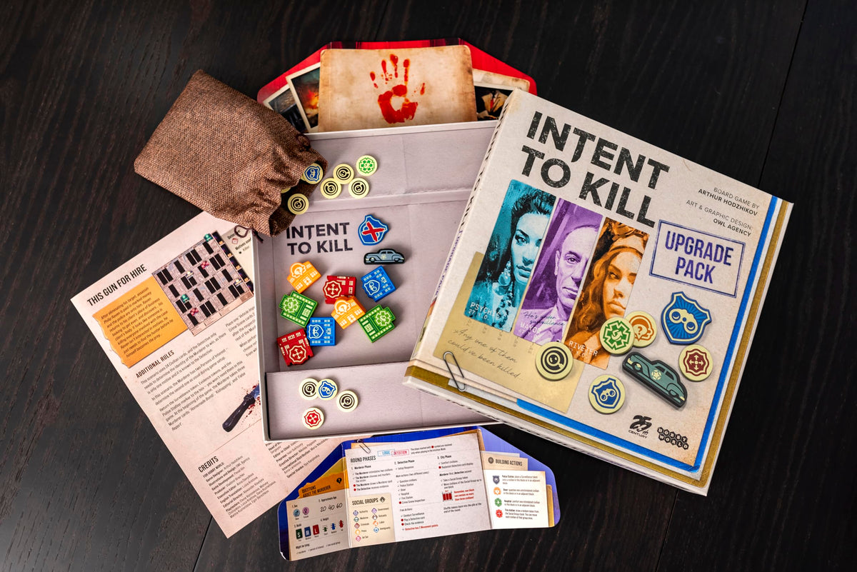 Intent to Kill Deluxe Upgrade by 25th Century Games, Ages 14+, 2-4 Players