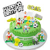 19 PCS Soccer Cake Topper Decorations - Soccer Ball Player Theme Cake Toppers For Football Party Men Boy Kid Birthday Party Supplies